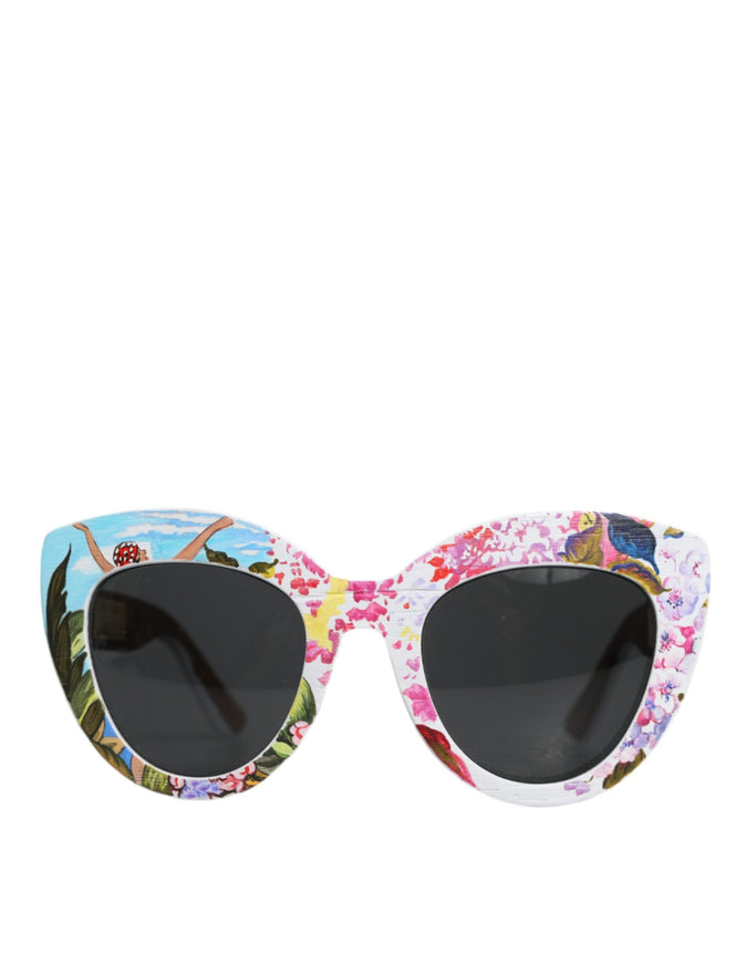 Dolce & Gabbana Multicolor Wood Crystal Sunglasses