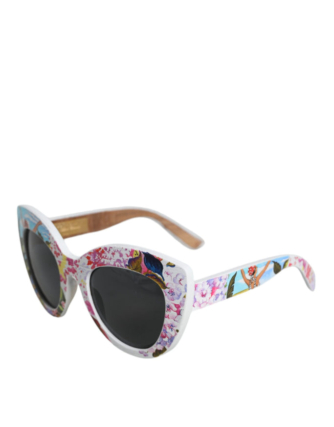 Dolce & Gabbana Multicolor Wood Crystal Sunglasses