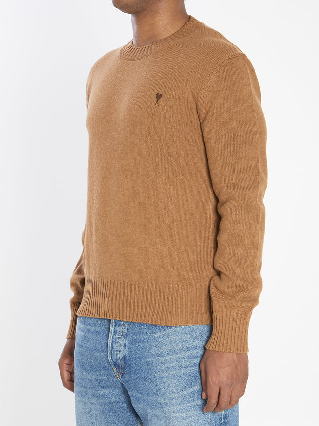 Ami Paris Ami De Coeur Crew Neck Sweater