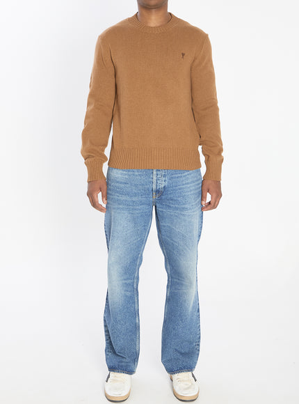 Ami Paris Ami De Coeur Crew Neck Sweater