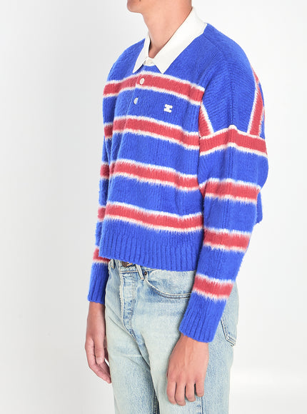 Celine Striped Polo-style Knit
