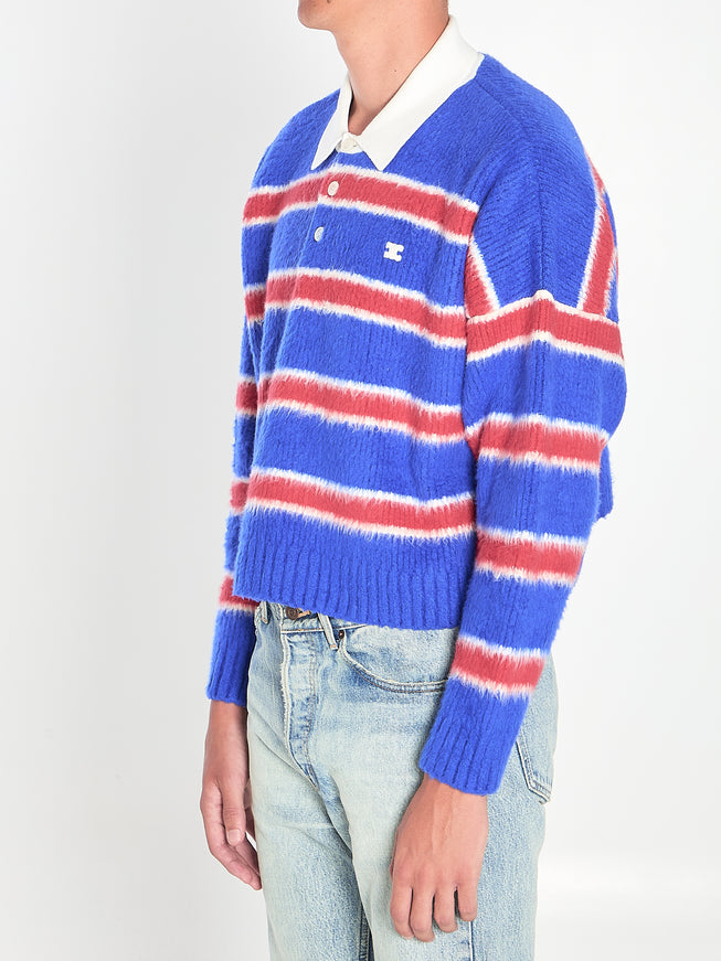 Celine Striped Polo-style Knit