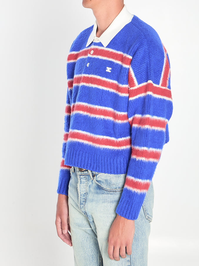 Celine Striped Polo-style Knit