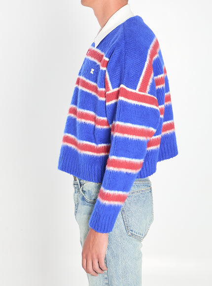 Celine Striped Polo-style Knit