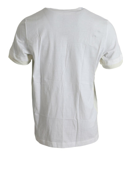 Dolce & Gabbana White Cotton Pocket Short Sleeves T-shirt - Ellie Belle