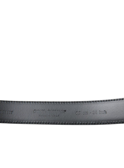 Dolce & Gabbana Black Calf Leather Silver Metal Buckle Belt - Ellie Belle