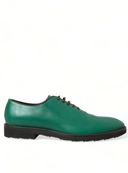 Dolce & Gabbana Men’s Leather Oxford Shoes Green