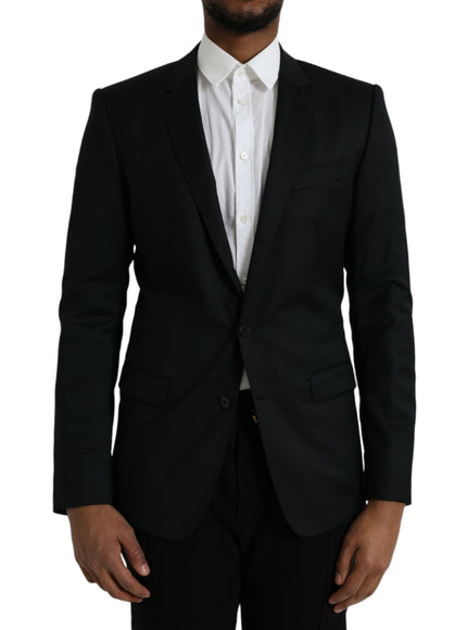 Dolce & Gabbana black wool blazer front view