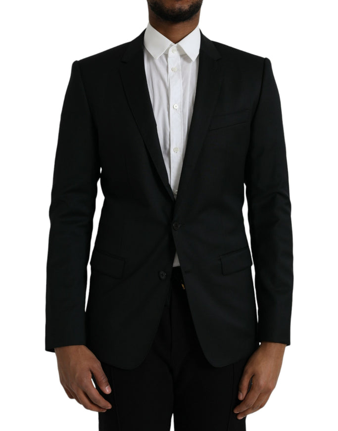 Dolce & Gabbana black wool blazer front view