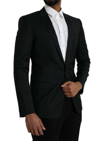 Dolce & Gabbana black wool blazer side view