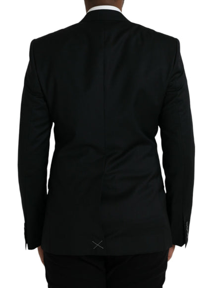 Dolce & Gabbana black wool blazer back view