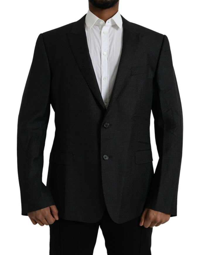 Dolce & Gabbana black wool blazer front view