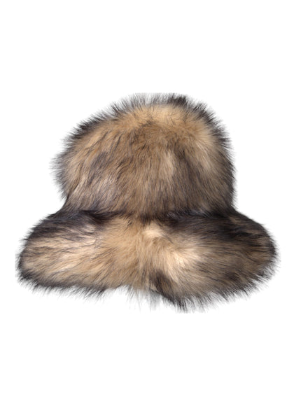 a fur hat on a white background