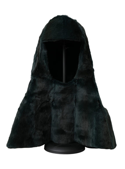 a black hooded jacket with a hood on top of it