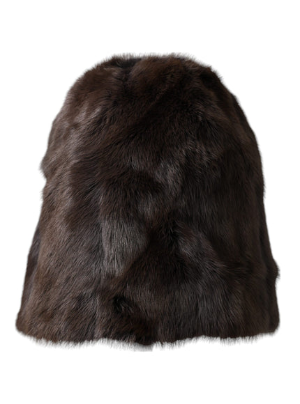 a close up of a fur hat on a white background