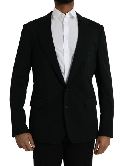 Dolce & Gabbana black wool blazer front view