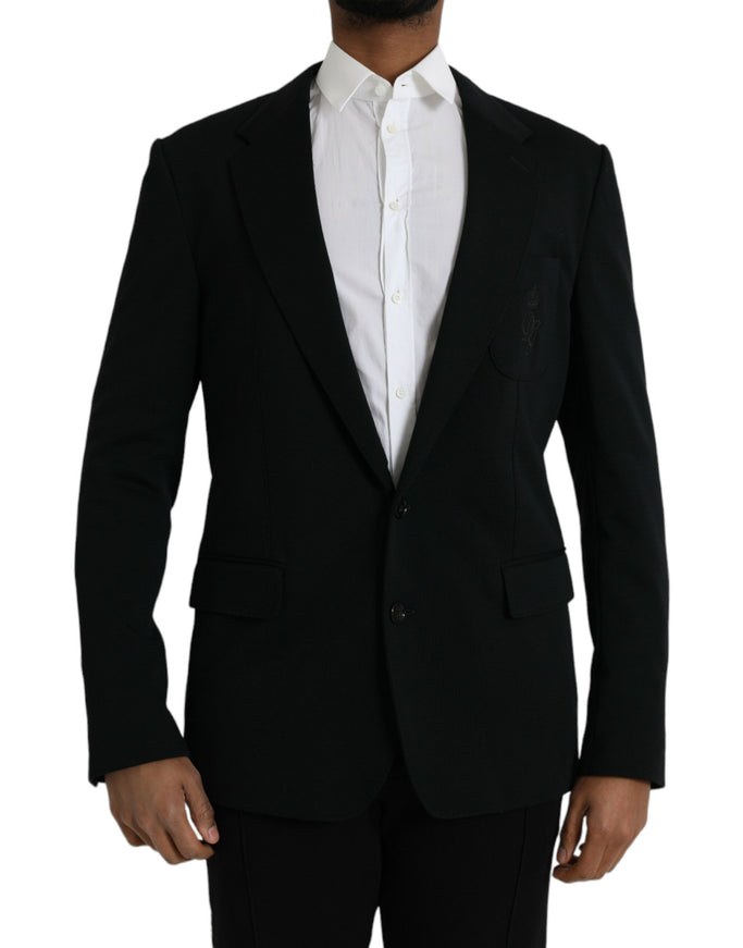 Dolce & Gabbana black wool blazer front view