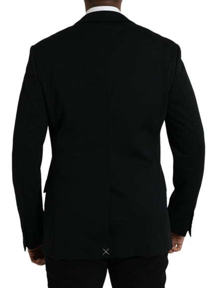 Dolce & Gabbana black wool blazer back view