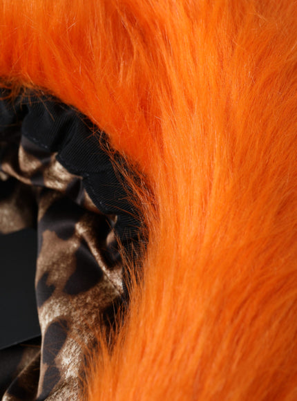 a close up of an orange furry animal's hair