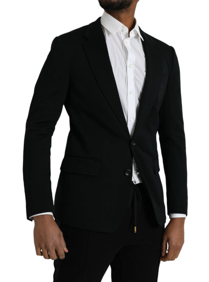 Dolce & Gabbana black wool suit side view