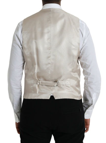 Dolce & Gabbana off white waistcoat back view