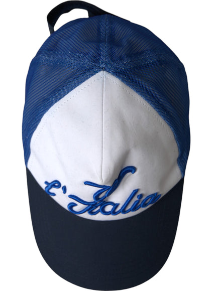 a blue and white baseball cap with the word f's ballin on it