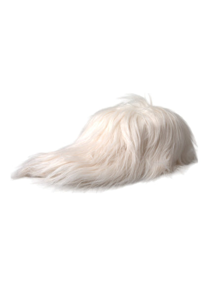 a white dog's tail is shown against a white background