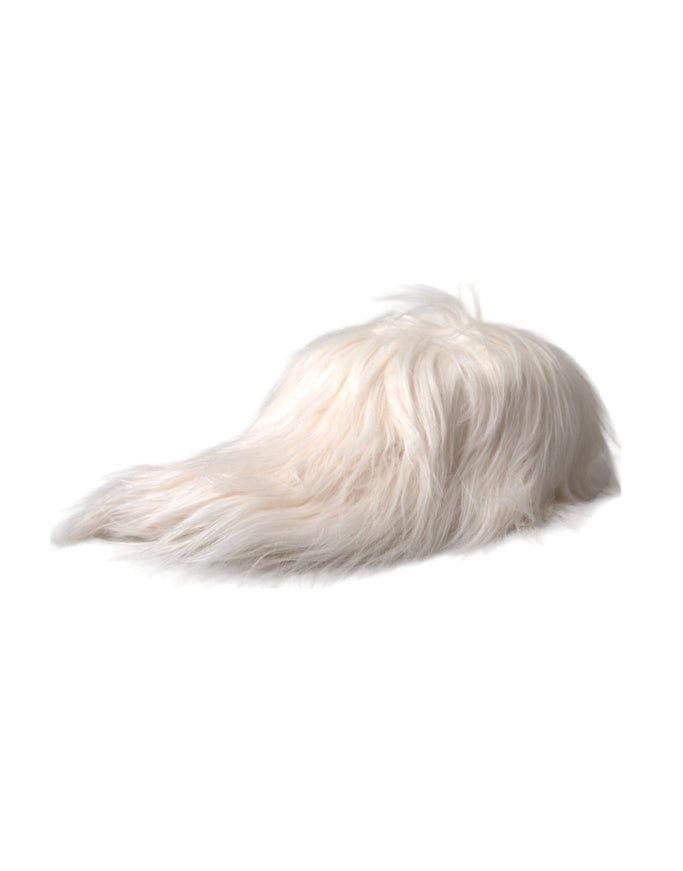 a white dog's tail is shown against a white background