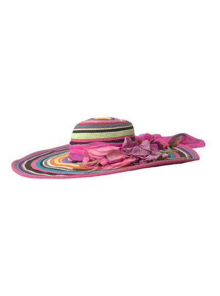 Dolce & Gabbana Multicolor Fantasy Wide Brim Floppy Hat