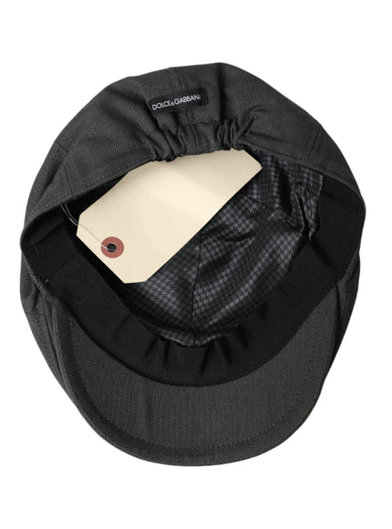 a black hat with a note attached to it