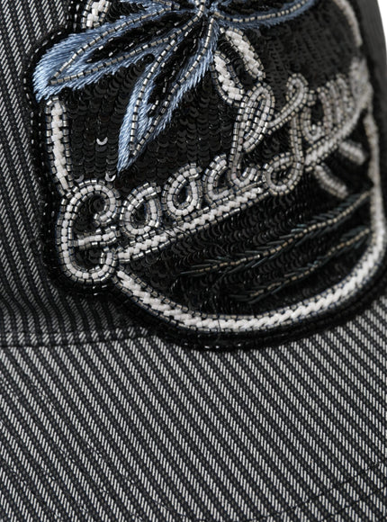 a close up of a baseball cap on a white background