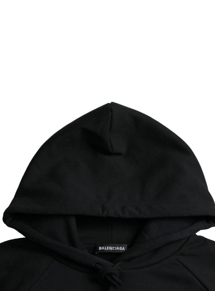 a black sweatshirt with a hoodie on it