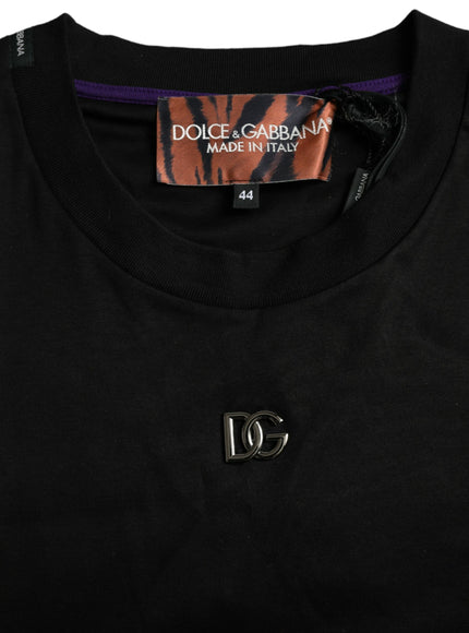 Dolce & Gabbana label on black T-shirt