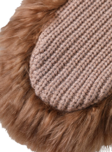 a close up of a furry hat on a white background