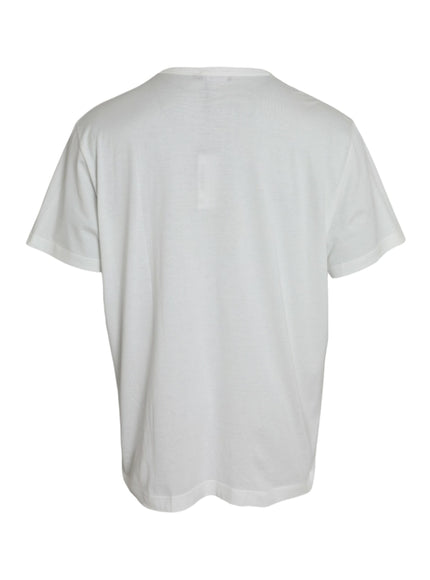 Dolce & Gabbana white cotton T-shirt back view