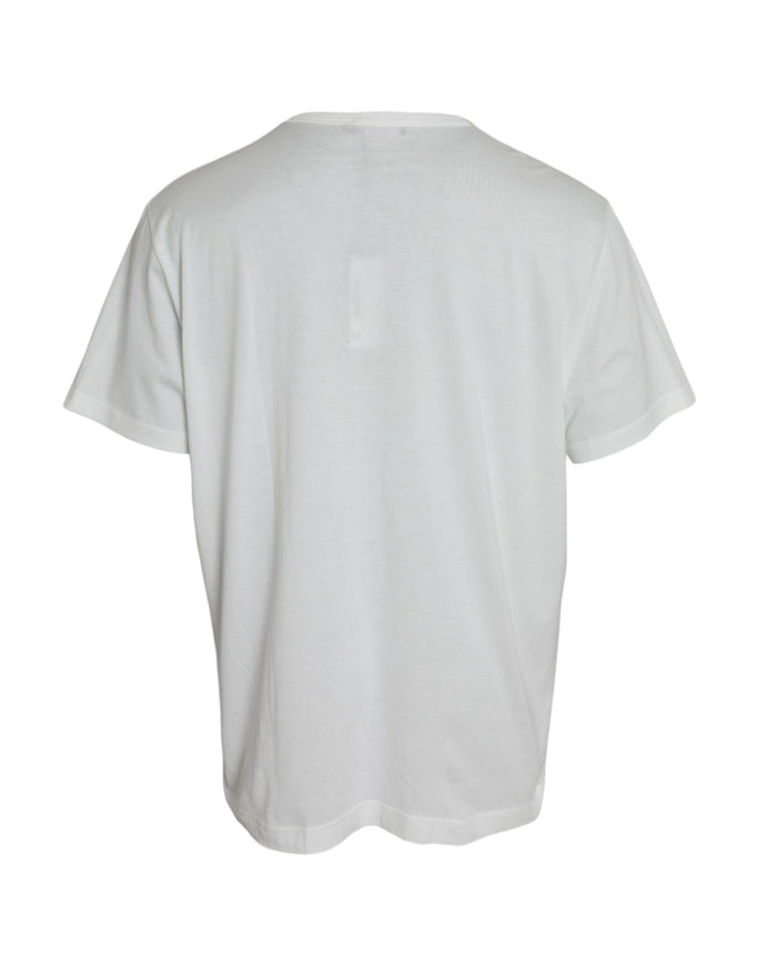 Dolce & Gabbana white cotton T-shirt back view