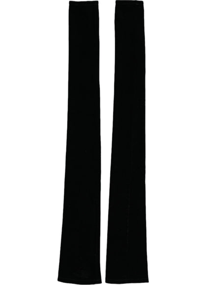 a pair of black pants sitting next to each other