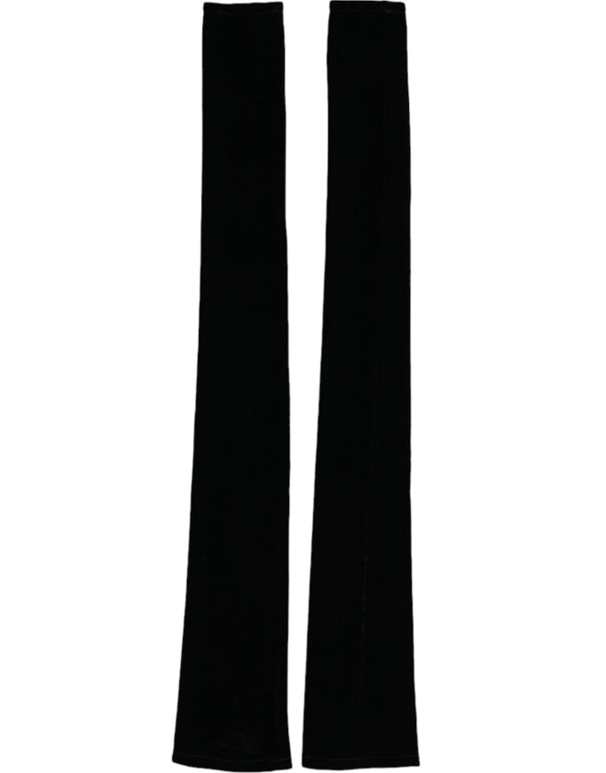 a pair of black pants sitting next to each other