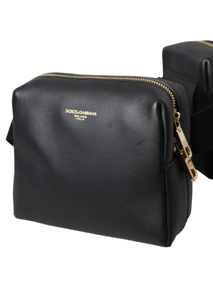 a black bag with a gold zipper