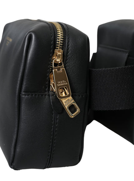 a close up of a black bag with a zipper