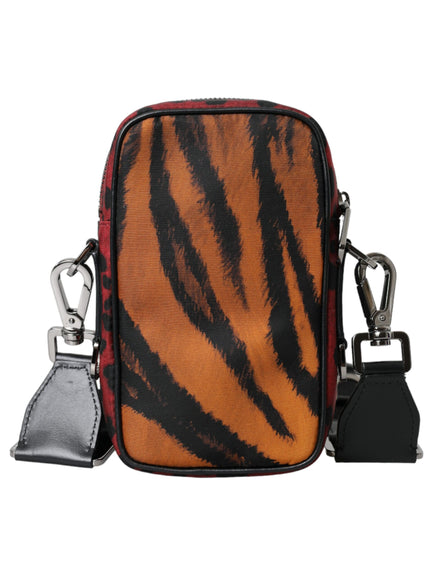 a bag with a tiger print on it