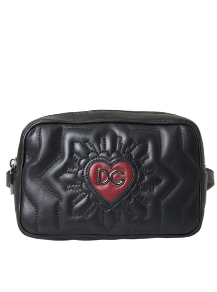 a black bag with a heart on it