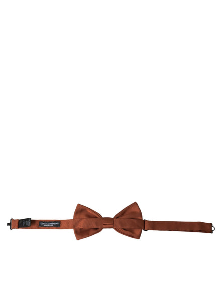 a brown bow tie on a white background