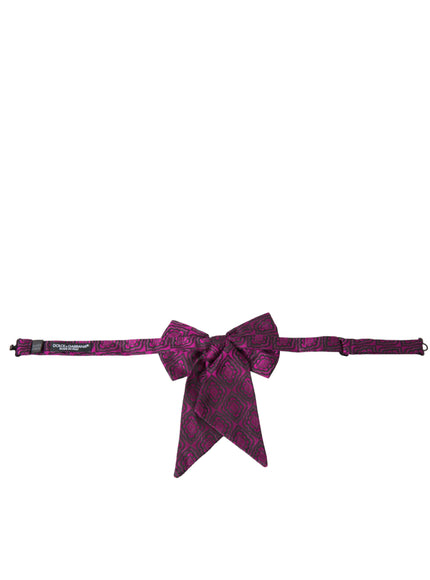 a purple bow tie on a white background