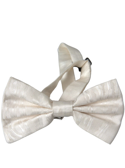 a white bow tie on a white background