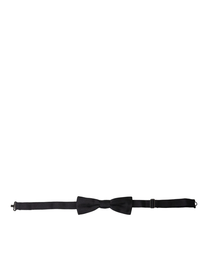 a black bow tie on a white background