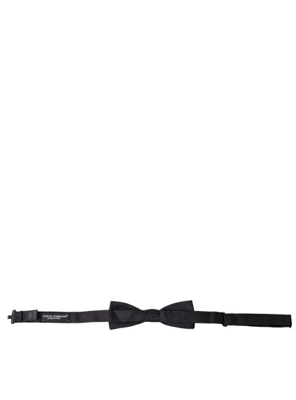 a black bow tie on a white background