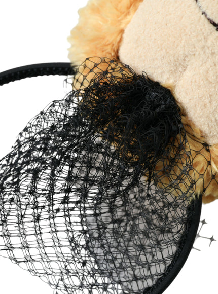 Net detail on Dolce & Gabbana teddy bear hair band