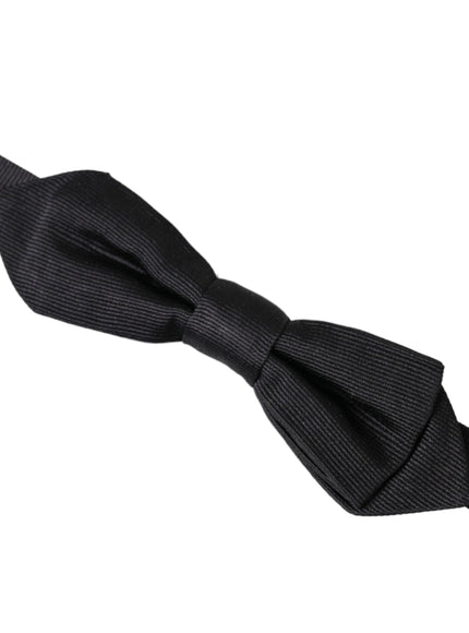 a black bow tie on a white background