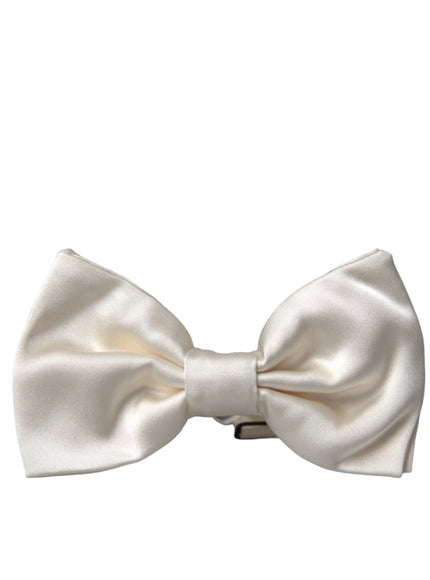 a white bow tie on a white background